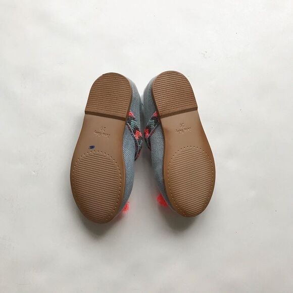 Zara blue tassel flats EUC  size 20(5) - Picture 7 of 7